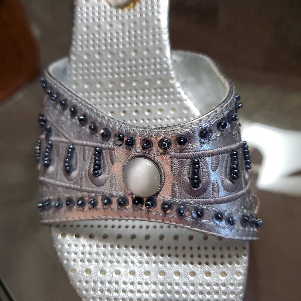 LIKE NEW Pierre Dumas Embellished Sandal - Picture 3 of 6